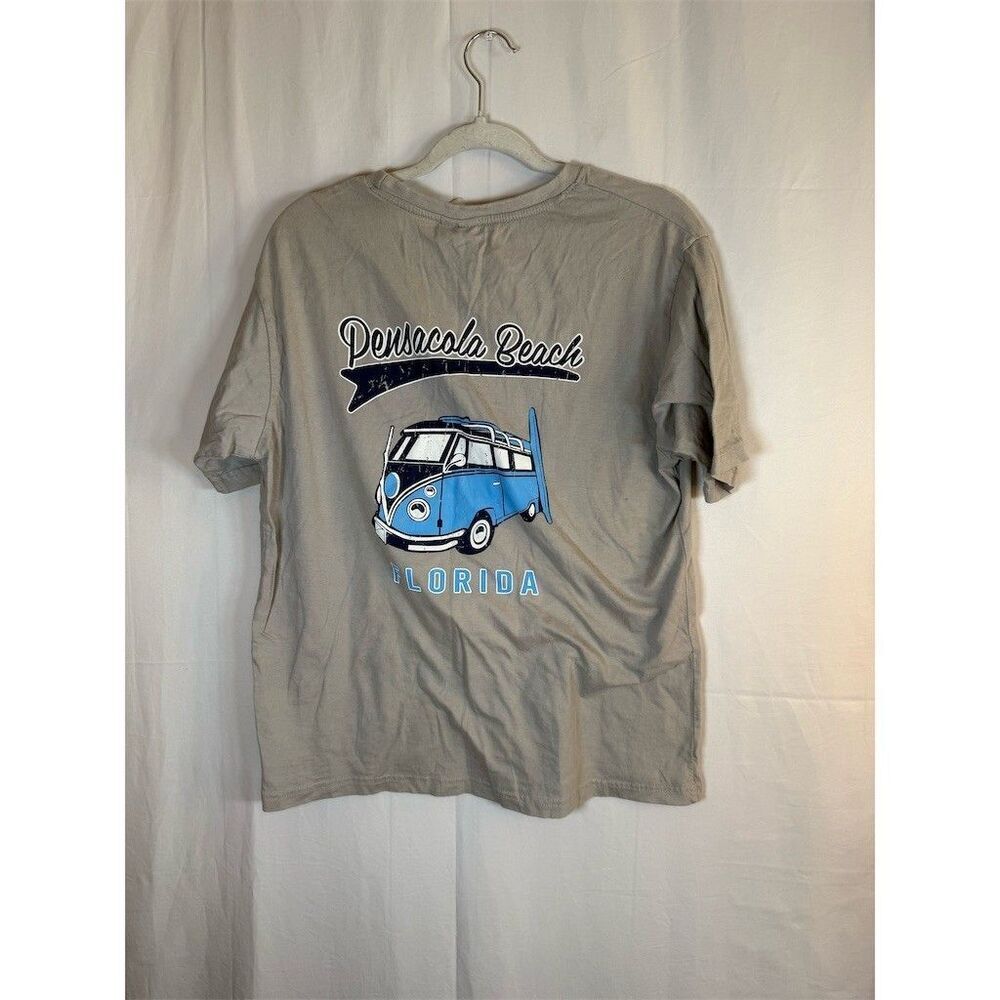 Southern Spirit T-Shirt Womens  M Gray Pensacola Beach Florida VW Bus Surf - Picture 4 of 9